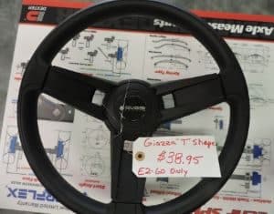 Italian Made Giazza Steering Wheel Club Car Precedent Only 52.95, EZ-Go is 38.95