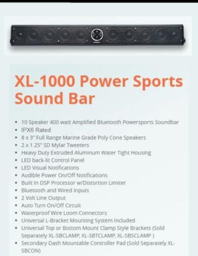 Powerbass XL-1000 Powersports Soundbar