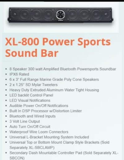 Powerbass XL-800 Power Sports Sound Bar
