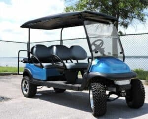 Club Car Precedent Limo with Custom Painted Body (Electric Blue)