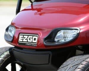 EZGO with Burgundy Painted Body (Grill)