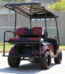 EZGO with Burgundy Painted Body (Rear)